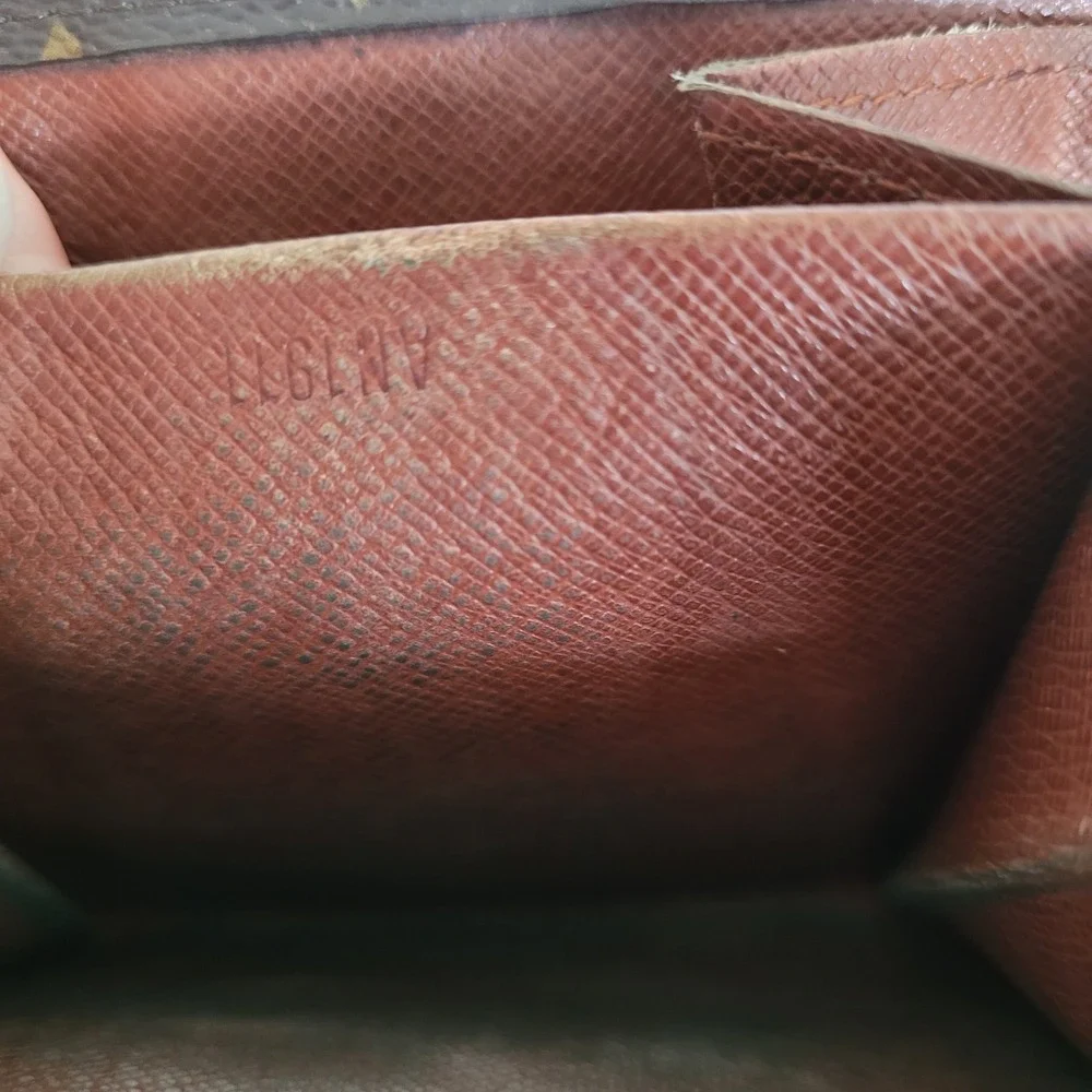 Louis Vuitton Monogram Canvas Elise Trifold Wallet Brown Compact Wallet